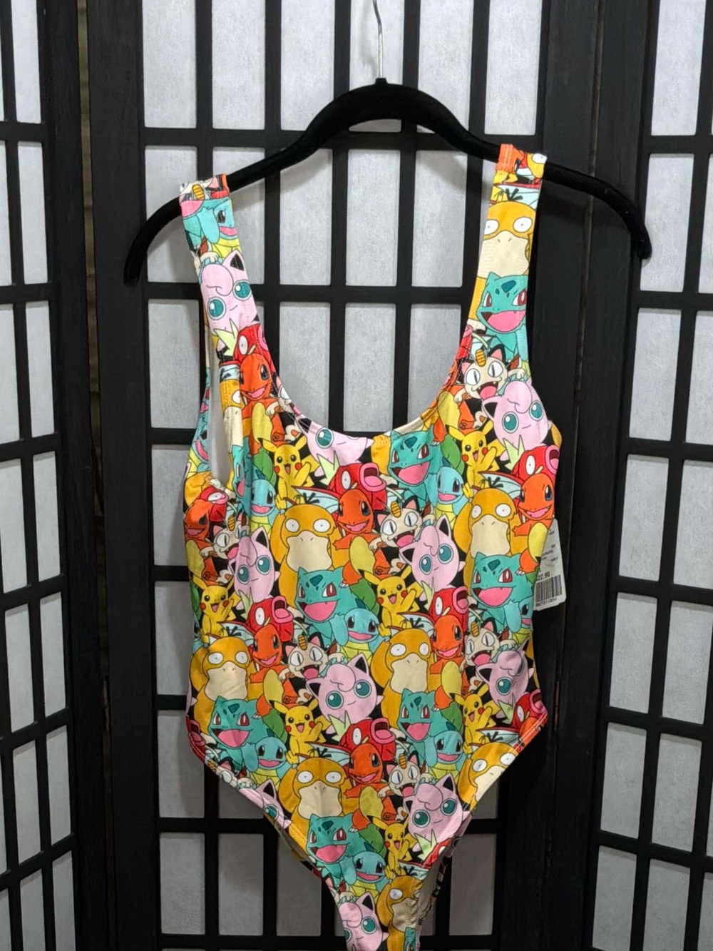 NWT Forever 21 Pokemon Graphic Design One Piece Swimsuit Women/Juniors Size L